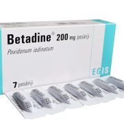 Betadine® 200 mg pesaries (Povidonum iodinatum) pack